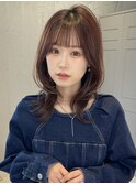 韓国ヘア　レイヤーカット　顔まわりカット　前髪