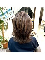 ヘアーアンドメイク アビディング(hair&make abiding)&nbsp;ミディアムボブ・ミディアムウルフ