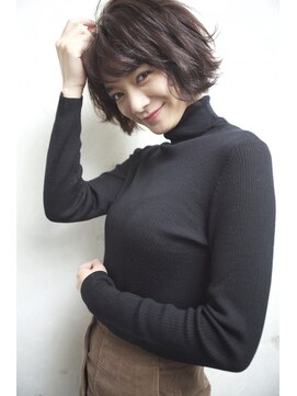 グランアージュ 錦糸町(grandage) 暗髪ショート/くせ毛風パーマ/ニュアンスパーマ大人ショートc