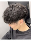 波巻きパーマ