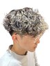 【矢鍋/中川指名限定】メンズカット+パーマ各種+メッシュハイライト ￥20900