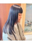 ネイビーストレート