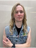 メンズヘアブリーチハイライトブロンドイメチェンダブルカラー