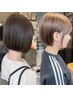 カット＋地毛風縮毛矯正＋高濃度美髪ケラチントリートメント　￥35750