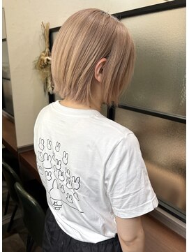 プチメゾントウキョウ(Petit Maison Tokyo) ハイトーンショート_ミルクティベージュ