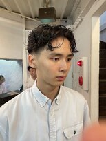 ビーバイエイトジェンツ(Bee by EIGHT GENTS)&nbsp;サーフカール/スパイキーショート/ブルーブラック/心斎橋