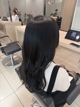 アッシュ 高幡不動店(Ash) 韓国風ロングくびれロング地毛風カラー透明感暗髪髪質改善