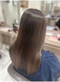 ブリーチなし柔らかミルクティーブラウン