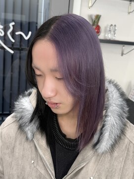 いろあそび 町田 ツートンカラー/紫×黒