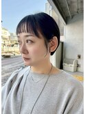 大人ヘア/眉上/耳掛け/大人ショート