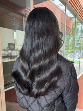 インク サカエ(inq sakae) 黒染めカラー/艶髪/韓国レイヤー