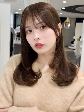 エアー 青山(AIR) 【モテ・愛され】ハイカジュアルな外ハネミディ