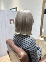 カモン(CAMON)&nbsp;【仙台美容室】 #ベージュカラー #ハイトーン #きりっぱなしボブ