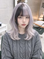 デイズ(days)&nbsp;前髪ポイントカラーブラック/ホワイトシルバーデザインカラー