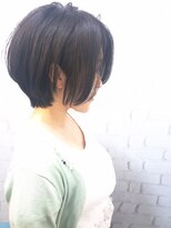 ラウンジ モリオ イケブクロ(Lounge MORIO Ikebukuro) 【morio池袋】大人かわいい黒髪丸みショートエッジショート
