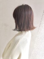 ヘアーアンドアトリエ マール(Hair&Atelier Marl)&nbsp;【Marl】ラベンダーブラウンカラーの外ハネボブ♪