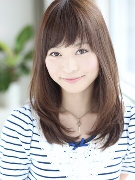 ジーナ(JINA) ●大人かわいい♪小顔ストレート【髪質改善カラー】