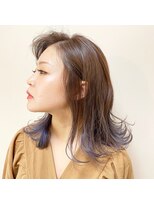 アンドアート ヘアーデザイン(AND ART HAIR DESIGN) ベージュ×ラベンダーブルー