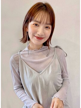 レイラバイアフロート 吉祥寺(Lila by afloat) シースルーバングと外ハネボブ【アフロート吉祥寺 緒方】