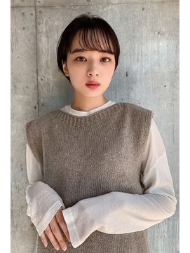 フィル 横浜(fil) 丸みマッシュショート_ベージュアッシュグレージュ