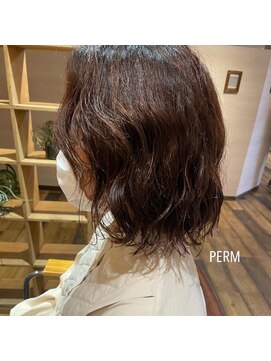 カフネ(CAFUNE) 《藤野お客様スタイル》脱縮毛矯正/ウェービーボブ