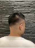 フェードアップバンクショートパーマ