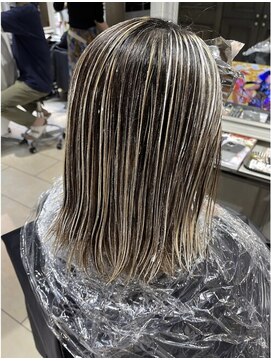 ティエル(TieLu) シークレットハイライト×色素改善×明るい白髪染め