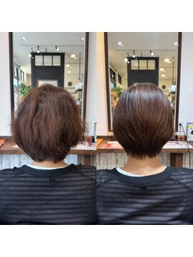 ゴデーレ(GODERE) 襟足スッキリ大人キレイなショートボブ透け感バング 30代40代