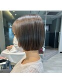 大人綺麗ボブ/藤沢/髪質改善縮毛矯正/ショート/脱白髪染め透明感