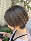 大人ベージュショート