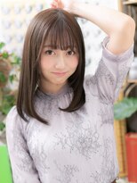 カバーヘア ブリス 上尾西口店(COVER HAIR bliss)&nbsp;黒髪バレイヤージュ艶カラー内巻きワンカールh3上尾20代30代40代