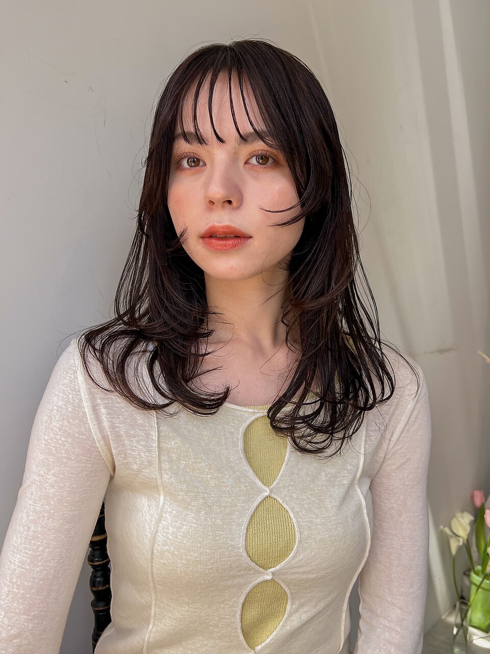 ピンクベージュ/ブリーチなし/表参道/女性美容師