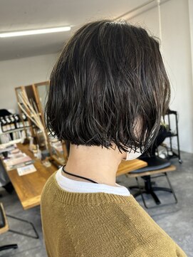 ムニ(MUNI) ＊オリーブグレージュ×ラフボブ＊