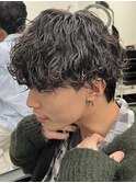 万代波巻きスパイラルパーマシャドウパーマツイストパーマウルフ
