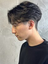 ニアウ 高崎店(Niau)&nbsp;センターパートフェザーパーマニュアンスパーマメンズパーマ高崎