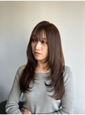 オリーブブラウン×レイヤー