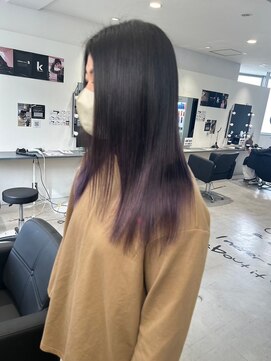 キング 高槻(K!ng) ハイライトカラーミルクティーベージュレイヤーカット