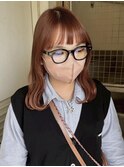 『asuna』オレンジブラウン/ハイトーン