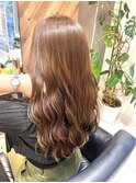 シアーカラー/シルキーベージュ/ぱっつん前髪/10代20代30代