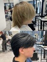 オーシャントーキョー 原宿(OCEAN TOKYO)&nbsp;韓国ヘアカルマパーマコンマバングセンターパート黒髪ウルフ