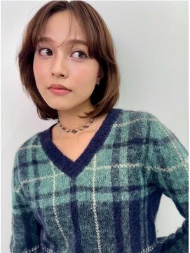 サンバレー(SUNVALLEY) 愛され顔まわりレイヤータッセルボブベージュ