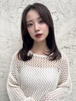 ロンド ストラーダ 心斎橋(Lond strada)&nbsp;くびれヘア×アプリコットオレンジ×美髪［髪質改善/縮毛矯正］