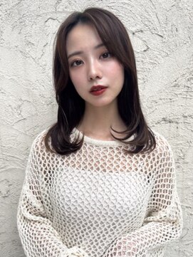 ロンド ストラーダ 心斎橋(Lond strada) くびれヘア×アプリコットオレンジ×美髪［髪質改善/縮毛矯正］