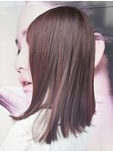 ラベンダーピンク＊ロングスタイル切りっぱなし