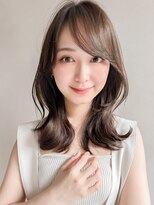 アグノス 青山(Agnos)&nbsp;イメチェングランマッシュ暗めカラーワンカールサイドバング