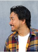 MEN’S HAIR/サーフカール/刈り上げセンターパート/北堀江☆