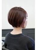 艶々ショートボブ◎うすピンクインナーカラー◎高松