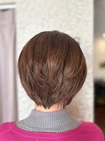 クロス(CROSS)&nbsp;白髪染め／ひし形ショート/50代60代/ミセスヘア