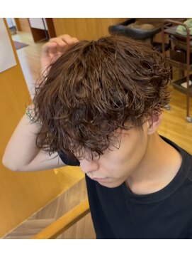 フレンズ 手稲店(friend's) 波巻きスパイラルパーマツーブロック刈り上men's札幌手稲美容室