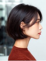 ダル 渋谷/表参道(DAL.)&nbsp;レイヤーカットボブ髪質改善カラー縮毛矯正暗めカラー韓国